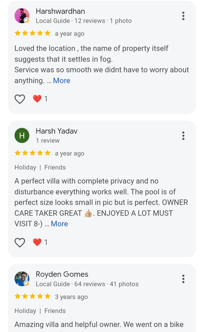 Google Review screenshot — Harshwardhan & Harsh Yadav — 5★